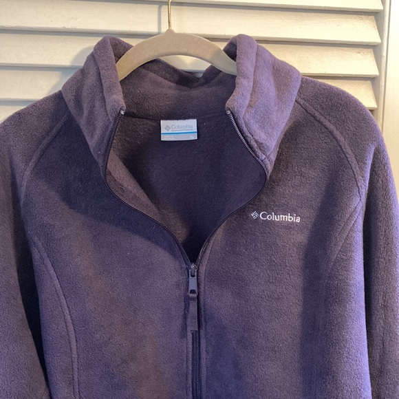 Columbia XL purple front zipper long sleeve jacket - Picture 2 of 11